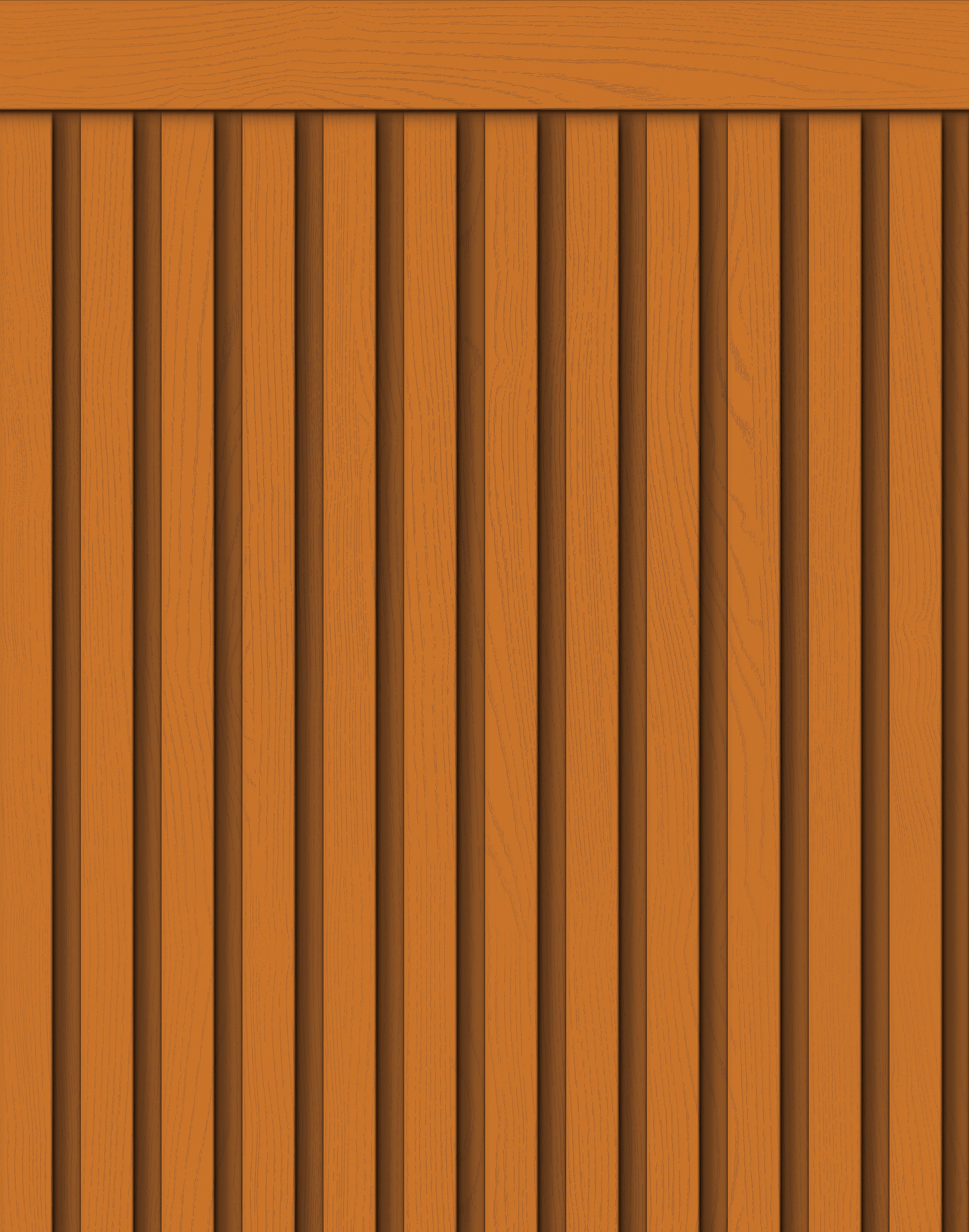 Papel de Parede Adesivo Meia Parede Ripado Ocre