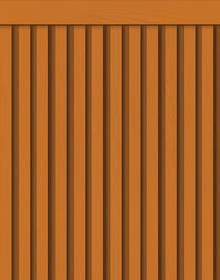 Papel de Parede Adesivo Meia Parede Ripado Ocre