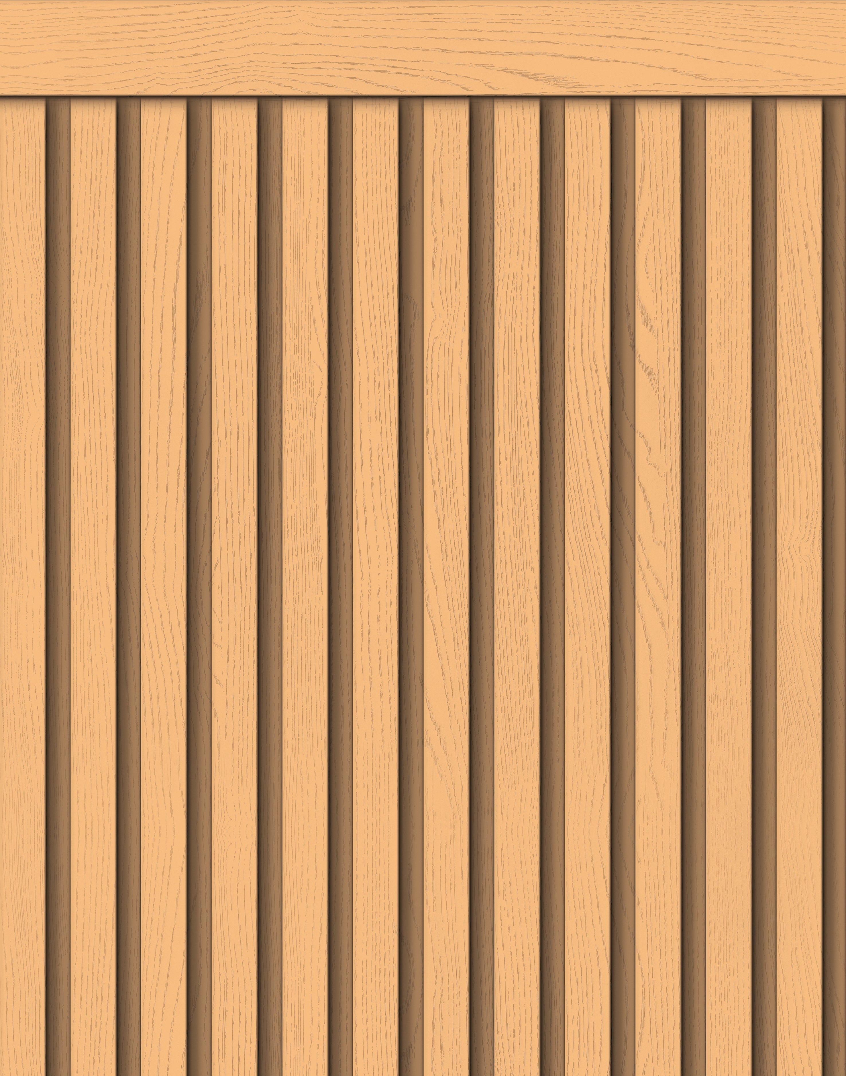 Papel de Parede Adesivo Meia Parede Ripado Pêssego
