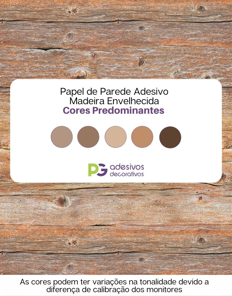 Papel de Parede Adesivo Madeira Envelhecida