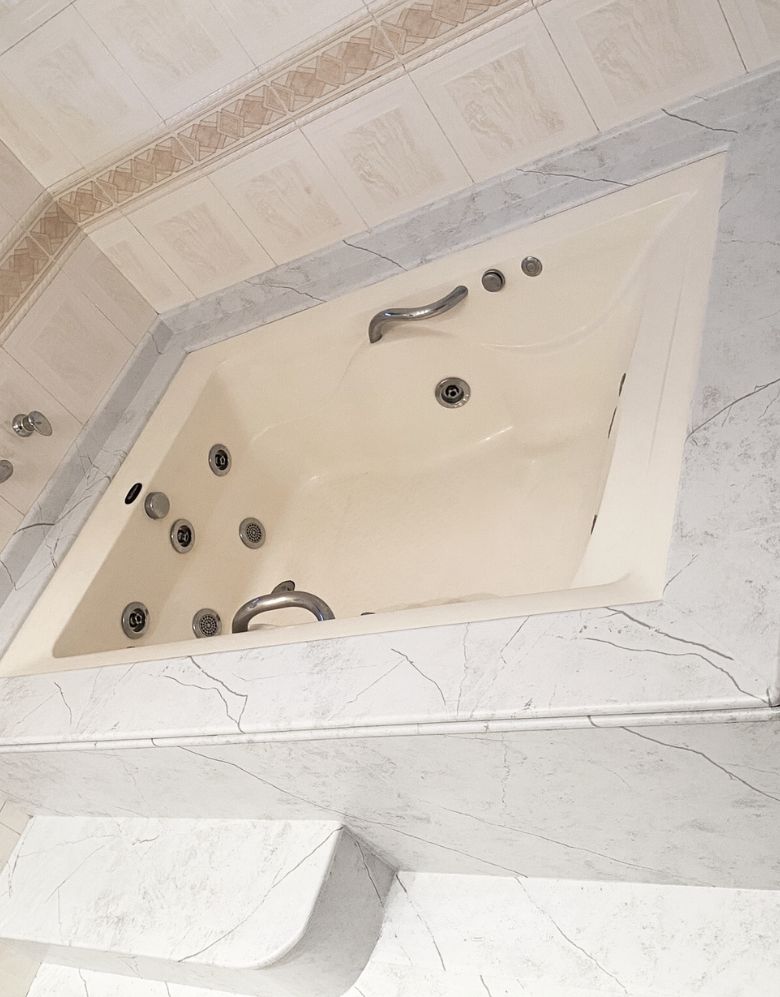 Adesivo para Piso Mármore Branco Marquina Matte