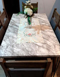 Adesivo para Mesa Mármore Carrara Perolizado