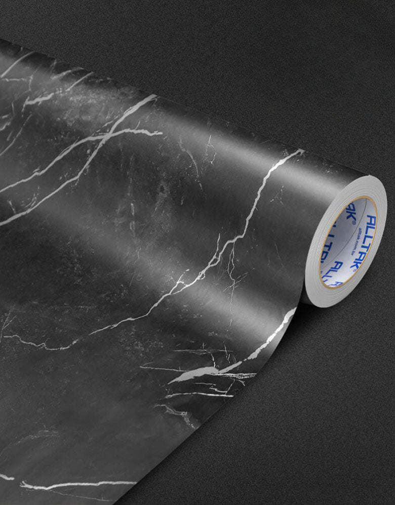 Adesivo para Chão Mármore Grigio Brilho