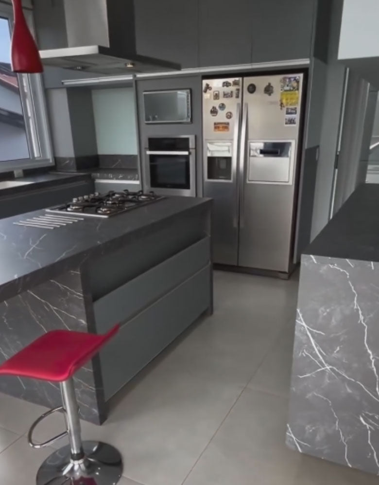 Adesivo para Pia Mármore Grigio Brilho