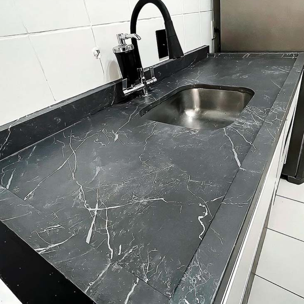 Adesivo para Pia Mármore Grigio Fosco