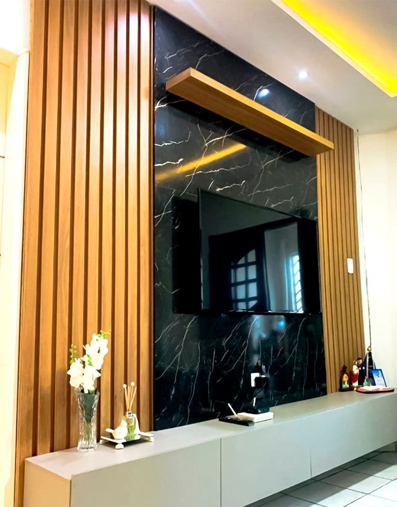 Revestimento Adesivo Mármore Marquina Brilho