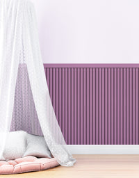 Papel de Parede Adesivo Meia Parede Ripado Mauve