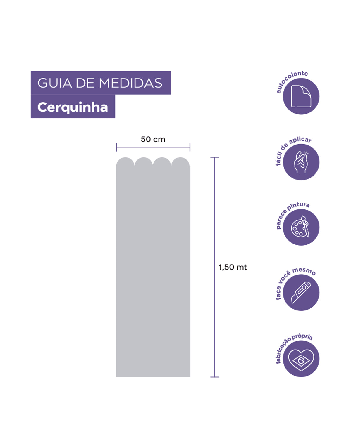Papel de Parede Adesivo Meia Parede Cerquinha Ocre