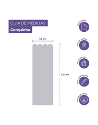 Papel de Parede Adesivo Meia Parede Cerquinha Ocre