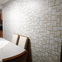 KIT DE 2 ROLOS - 3,00m x 50cm - Papel de Parede Adesivo Lajotinha Cremes