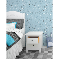KIT DE 4 ROLOS - 2,50m x 50cm - Papel de Parede Adesivo Granilite Lazúli