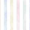Papel de Parede Adesivo Listrado Aquarela Colorido