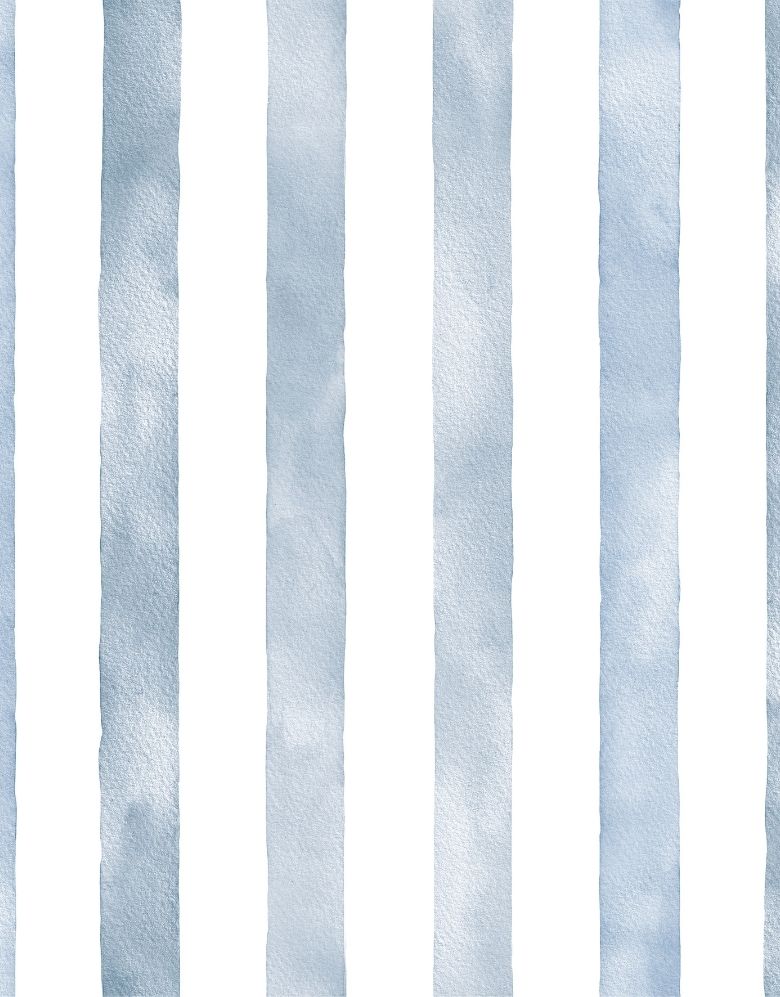 Papel de Parede Adesivo Listrado Aquarela Azul Escuro