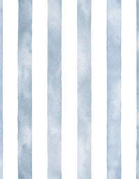 Papel de Parede Adesivo Listrado Aquarela Azul Escuro