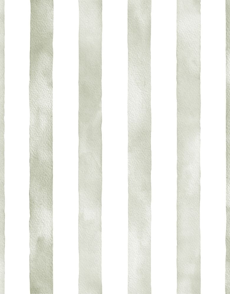 Papel de Parede Adesivo Listrado Aquarela Verde Oliva