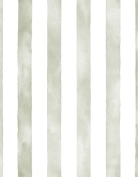 Papel de Parede Adesivo Listrado Aquarela Verde Oliva