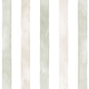 Papel de Parede Adesivo Listrado Aquarela Nude e Verde