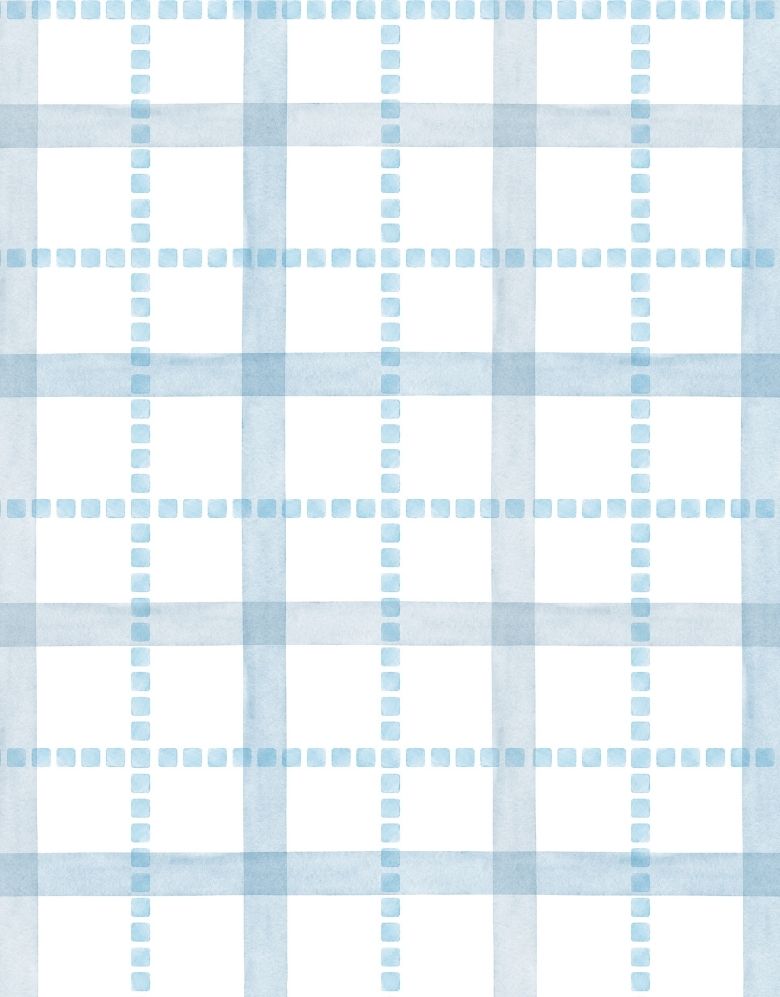 Papel de Parede Adesivo Xadrez Pontilhado Azul