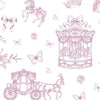 Papel de Parede Adesivo Encantado Carrossel Rosa