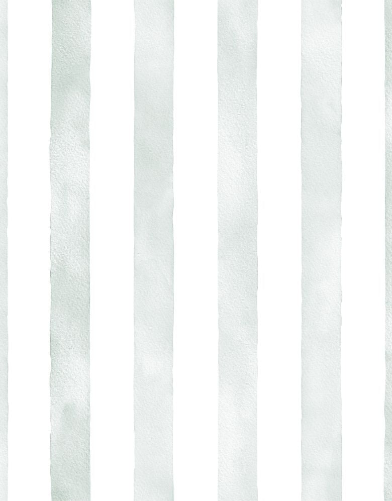Papel de Parede Adesivo Listrado Aquarela Verde Suave