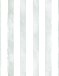 Papel de Parede Adesivo Listrado Aquarela Verde Suave