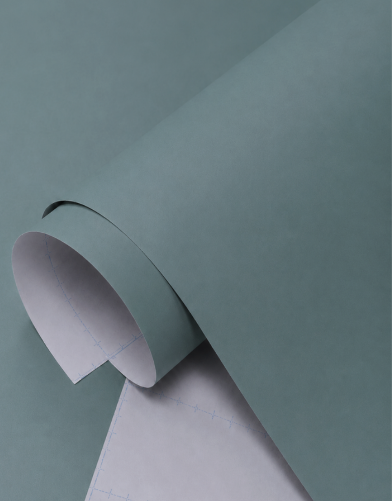 Papel de Parede Adesivo Fórmica Azul Cinzenta Satin Glacial