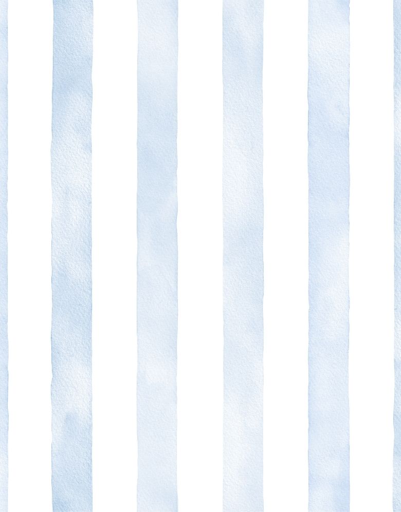 Papel de Parede Adesivo Listrado Aquarela Azul