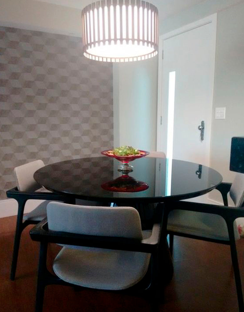 Adesivo para Mesa Laca Preto