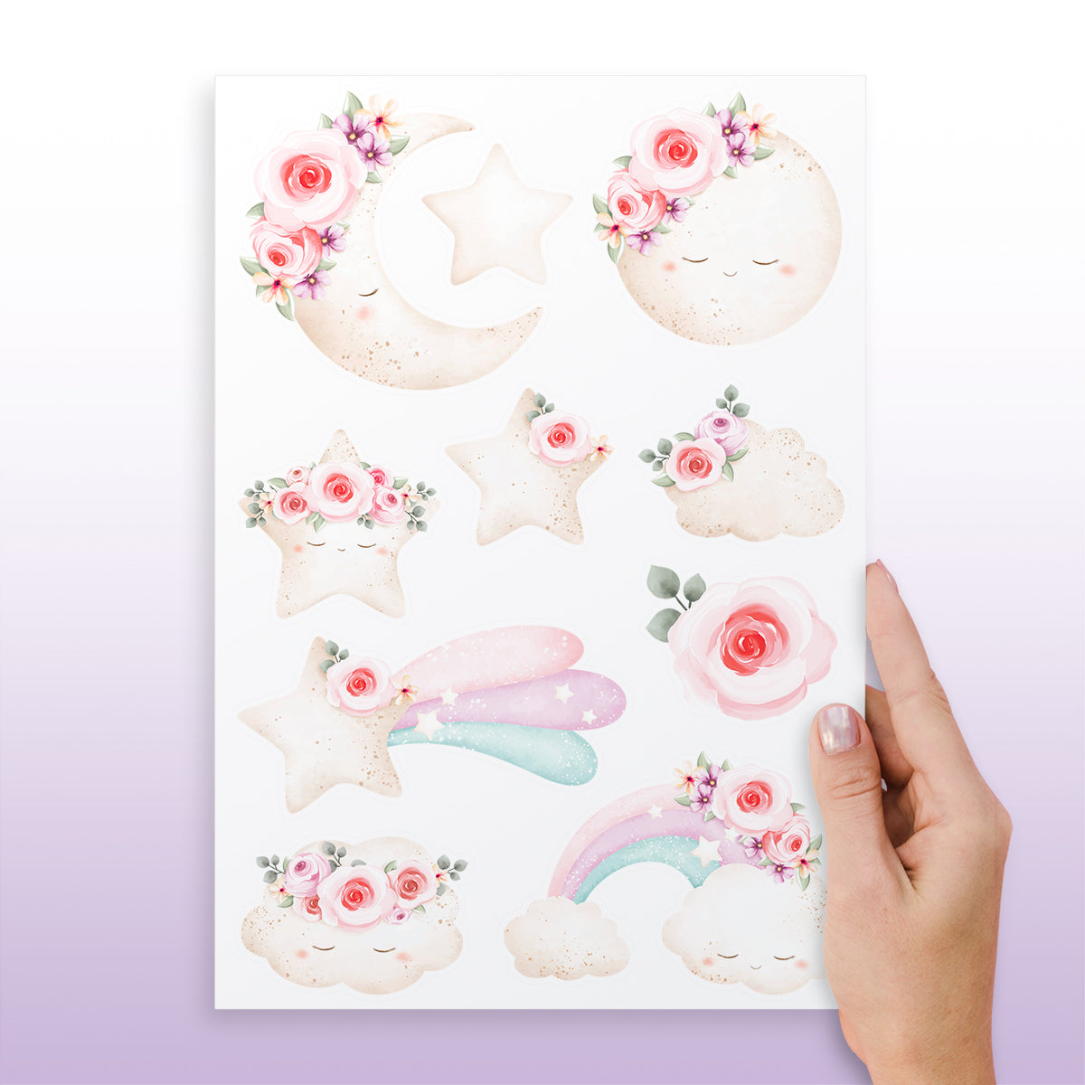 Cartela Adesiva Céu Encantado