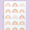 Cartela Adesiva Arco-Íris Menta
