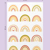 Cartela Adesiva Arco-Íris Boho Chic