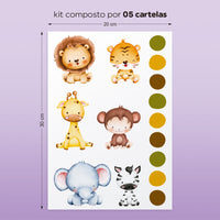 Cartela Adesiva Safari Baby