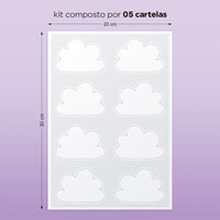 Cartela Adesiva Nuvenzinhas