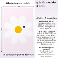 Cartela Adesiva Margarida