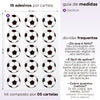Cartela Adesiva Bolas de Futebol
