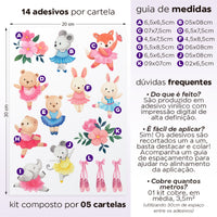 Cartela Adesiva Ballet Mágico