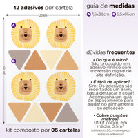 Cartela Adesiva Leãozinho