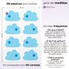 Cartela Adesiva Nuvem Estrela Azul