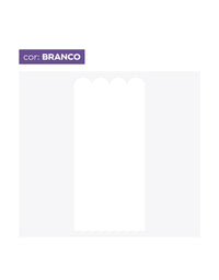 Papel de Parede Adesivo Meia Parede Cerquinha Branco
