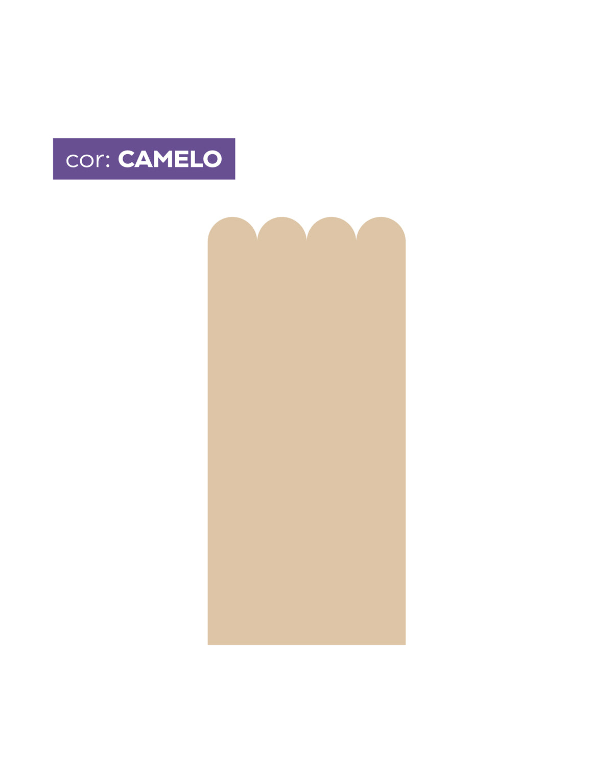 Papel de Parede Adesivo Meia Parede Cerquinha Camelo
