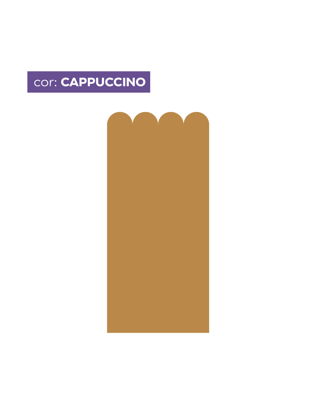 Papel de Parede Adesivo Meia Parede Cerquinha Cappuccino