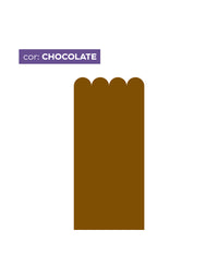 Papel de Parede Adesivo Meia Parede Cerquinha Chocolate