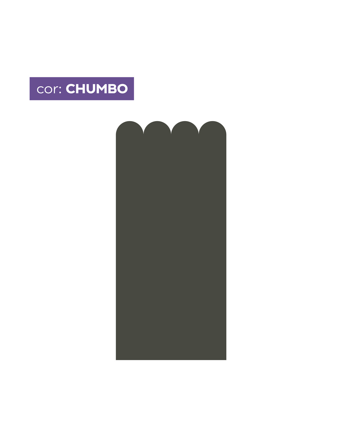 Papel de Parede Adesivo Meia Parede Cerquinha Chumbo