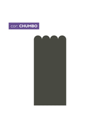 Papel de Parede Adesivo Meia Parede Cerquinha Chumbo