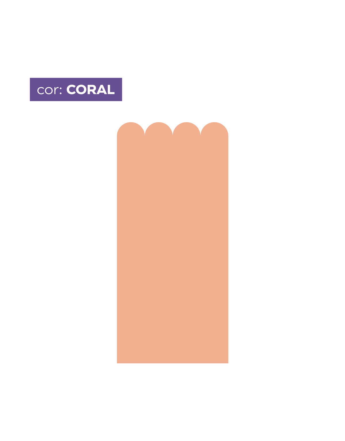 Papel de Parede Adesivo Meia Parede Cerquinha Coral