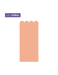 Papel de Parede Adesivo Meia Parede Cerquinha Coral