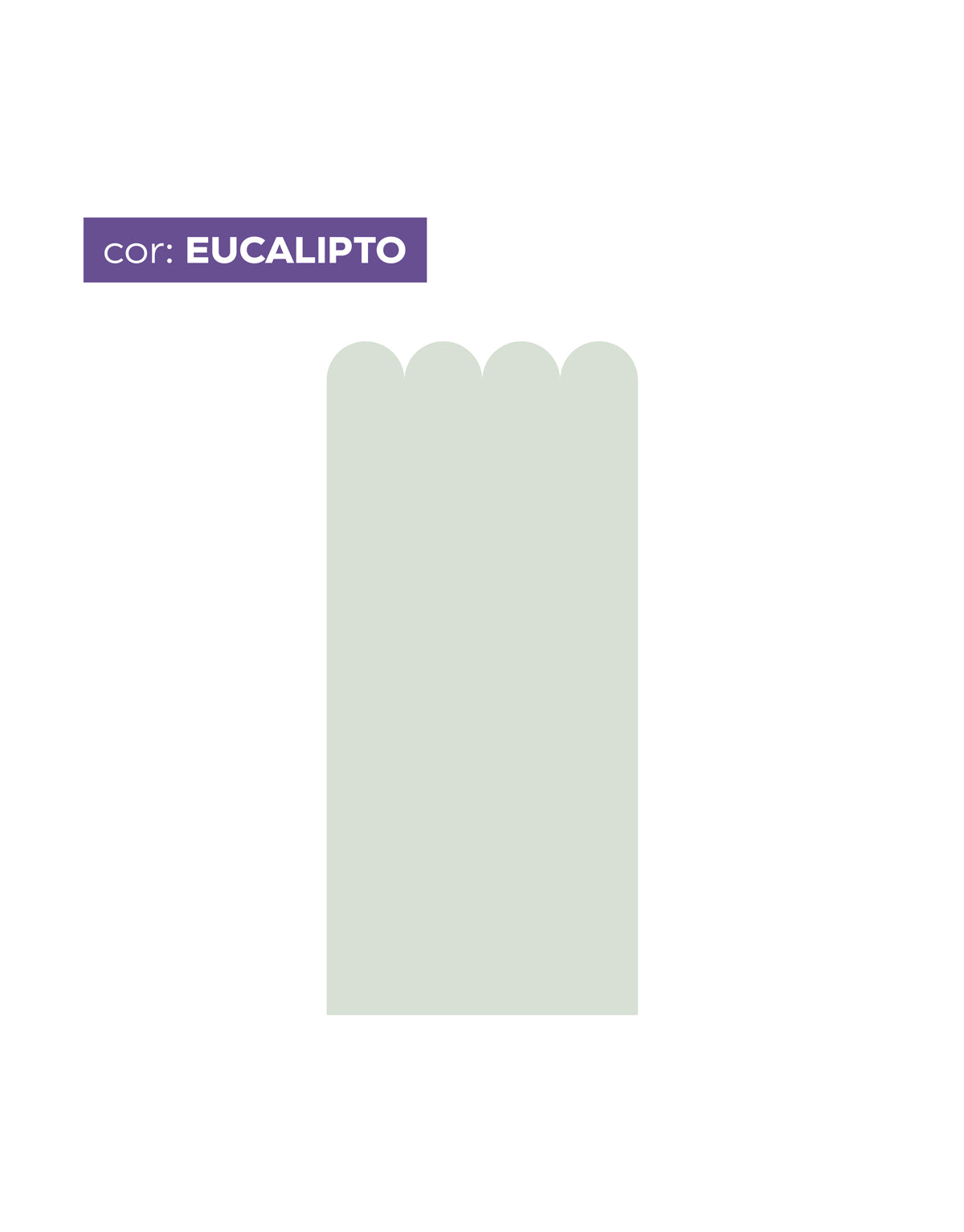Papel de Parede Adesivo Meia Parede Cerquinha Eucalipto