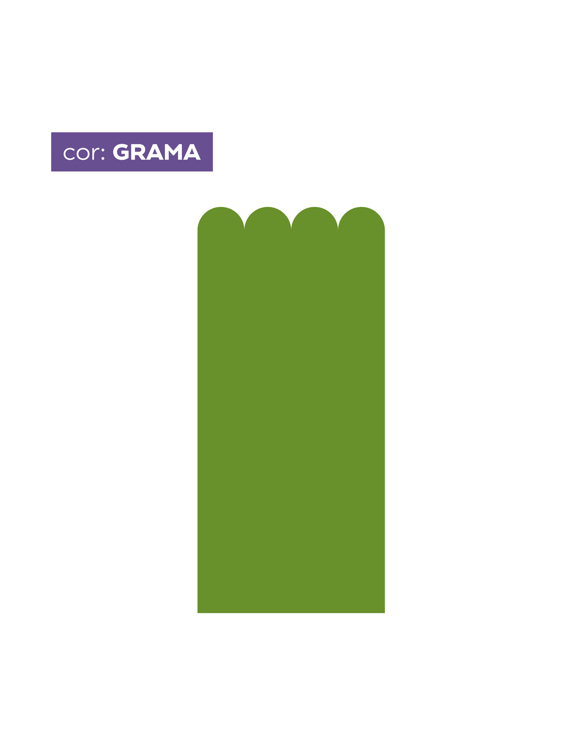 Papel de Parede Adesivo Meia Parede Cerquinha Grama