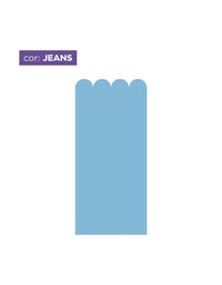 Papel de Parede Adesivo Meia Parede Cerquinha Jeans
