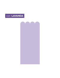 Papel de Parede Adesivo Meia Parede Cerquinha Lavanda